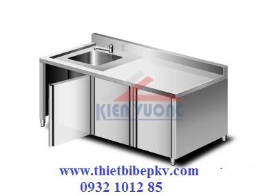 TỦ INOX CÓ CHẬU RỬA