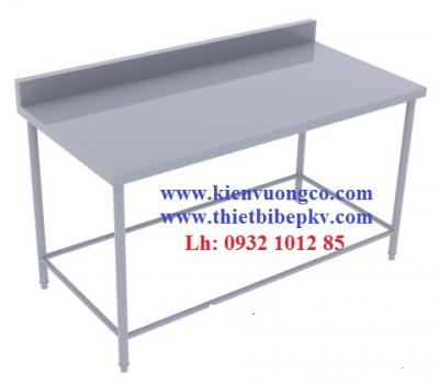 BÀN INOX 1 TẦNG CÓ GÁY
