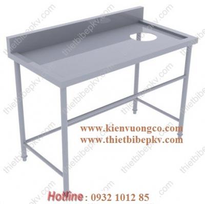 BÀN INOX CÓ LỖ XẢ RÁC