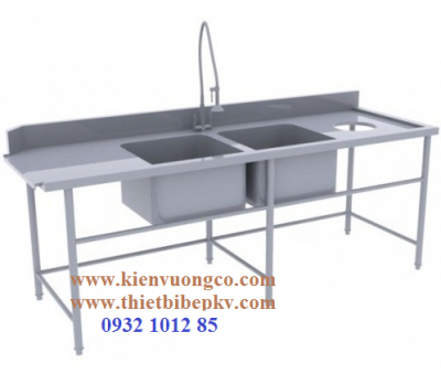 CHẬU RỬA ĐÔI CÓ VÒI PHUN TRÁNG