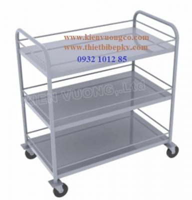 XE ĐẨY INOX 3 TẦNG