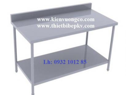 BÀN INOX 2 TẦNG CÓ GÁY