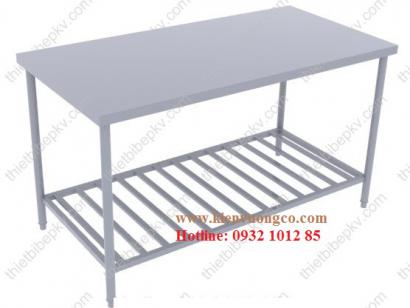 BÀN INOX KỆ THANH