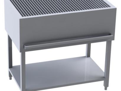 BẾP NƯỚNG THAN CỦI CÓ KỆ DƯỚI